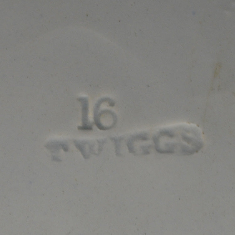 Antique Joseph Twigg Blue and White China 18-inch Blue Willow Platter