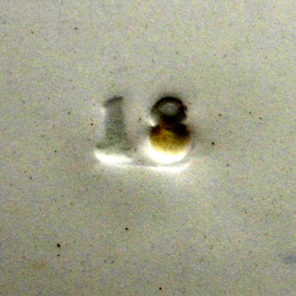 Antique F Winkle China Art Nouveau Flow Blue & White China Dinner Plate