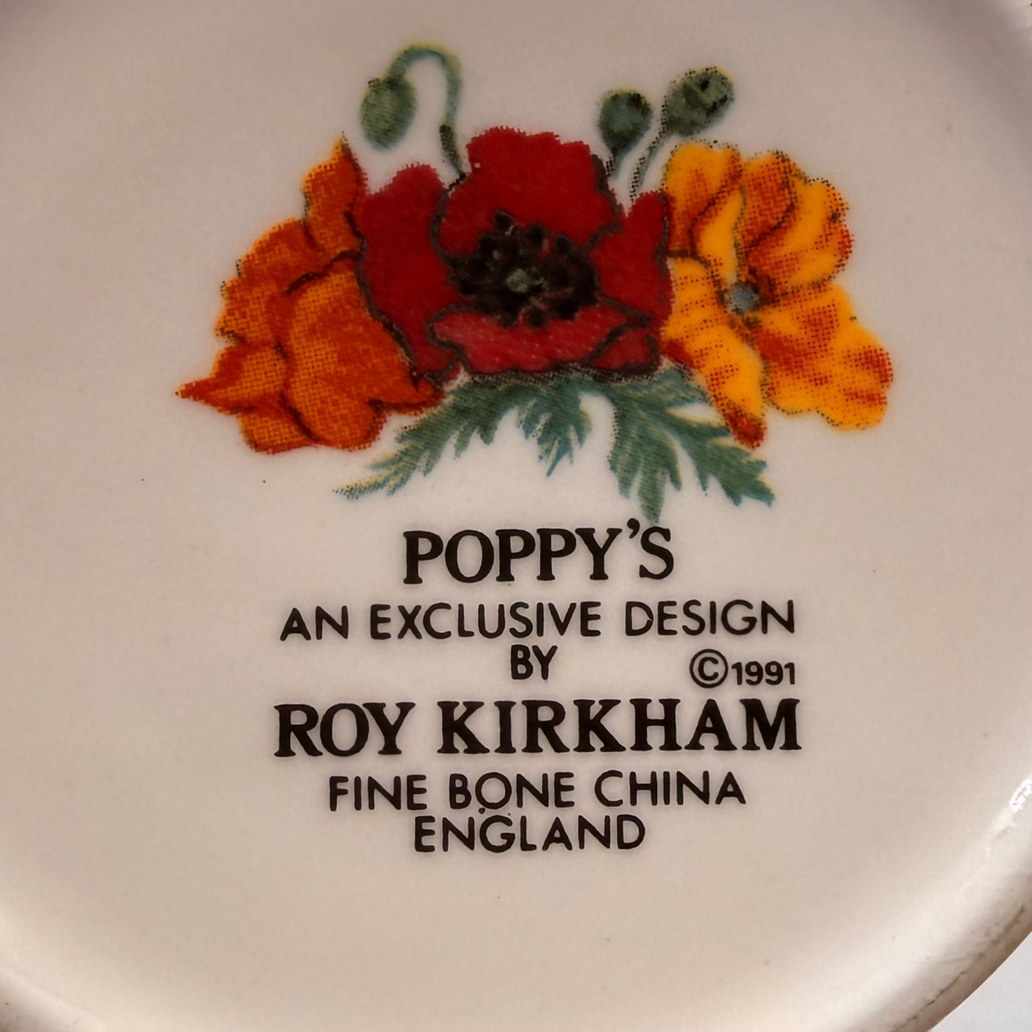 Roy Kirkham Bone China Poppy's Mug