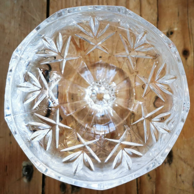 Vintage Lead Crystal Grapefruit Bowl