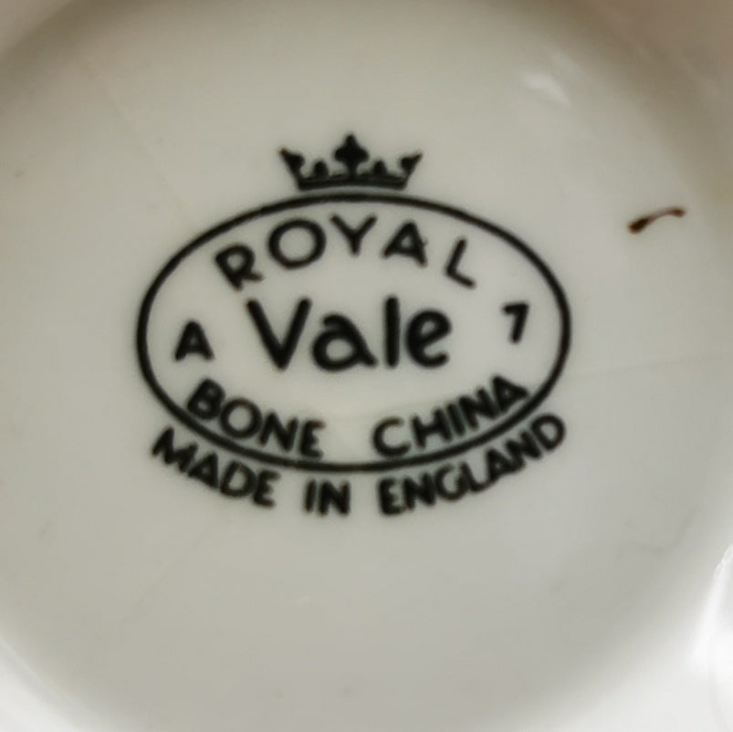 Royal Vale China Blue Polka Dot Sugar Bowl