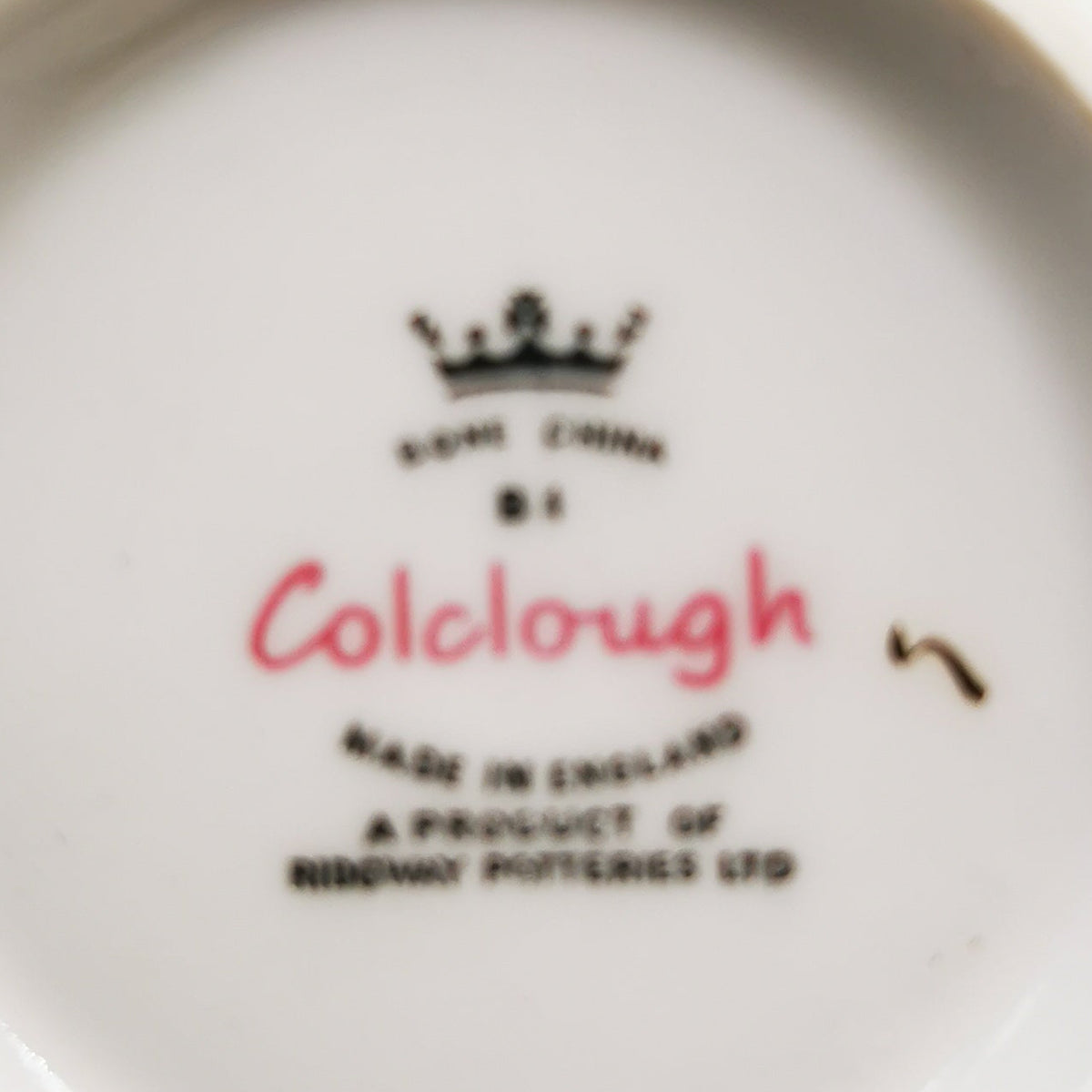 Colclough China Ridgway Amoretta 4.25-inch Sugar Bowl Floral Rose China 7906