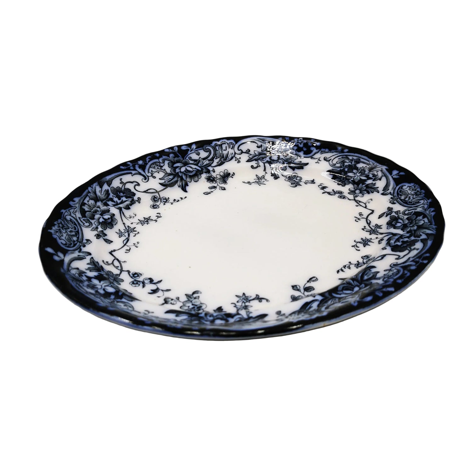 Keeling-&-Co-Antique-Blue-and-White-Chatsworth-China-10.5-inch-Platter