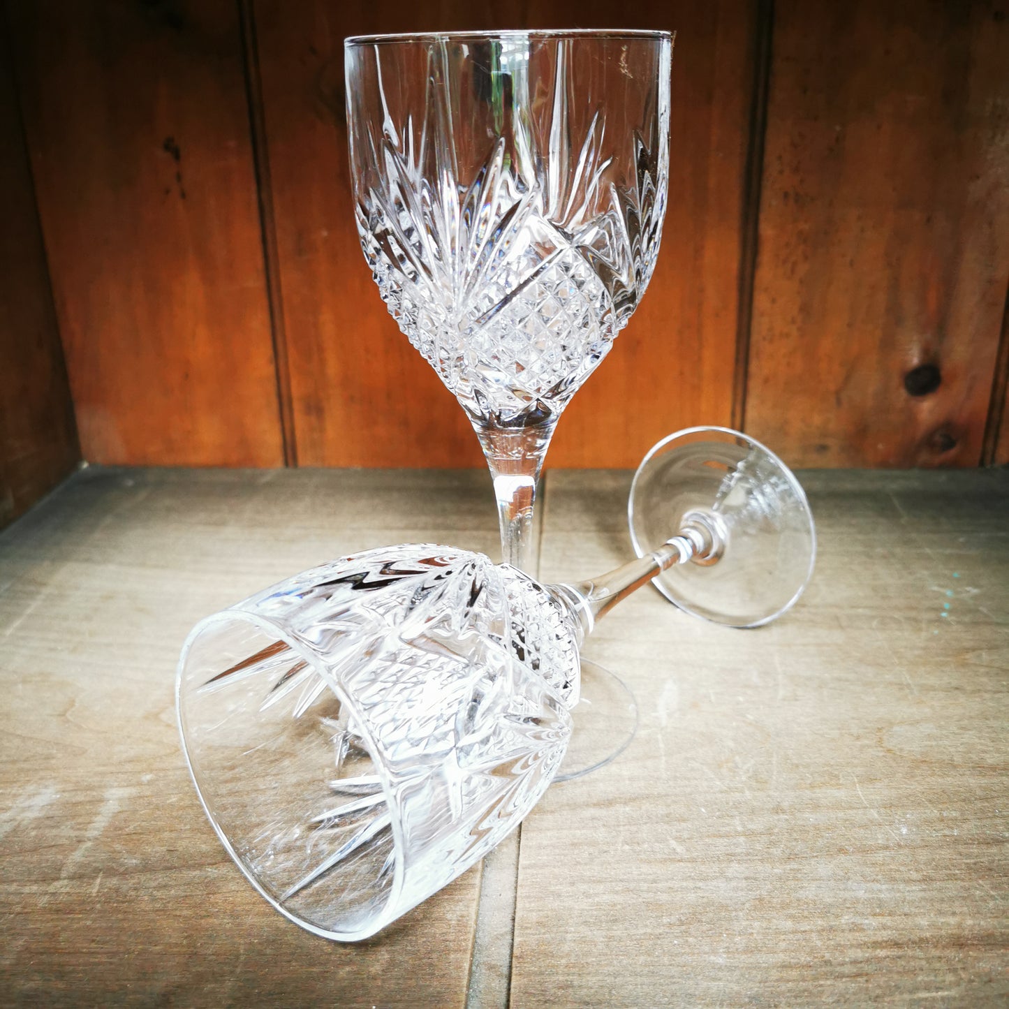 Set-of-4-Lead-Crystal-Wine-Glasses