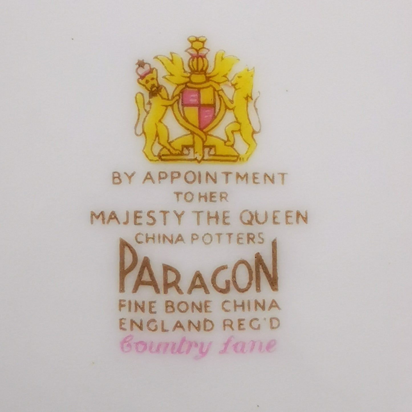 Vintage Paragon China Country Lane Open Sugar Bowl