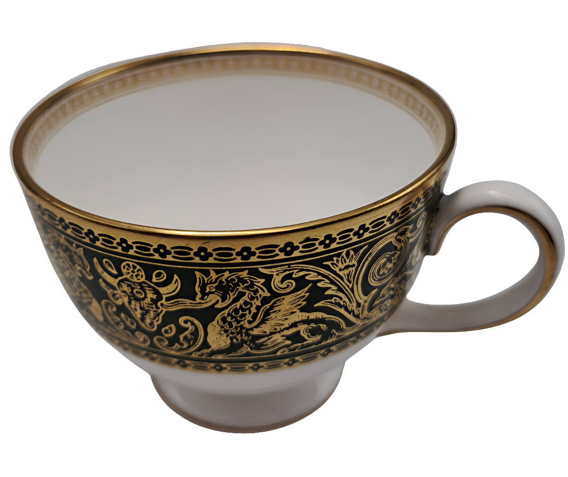 Wedgwood China Florentine Green W4170 Tea Cup