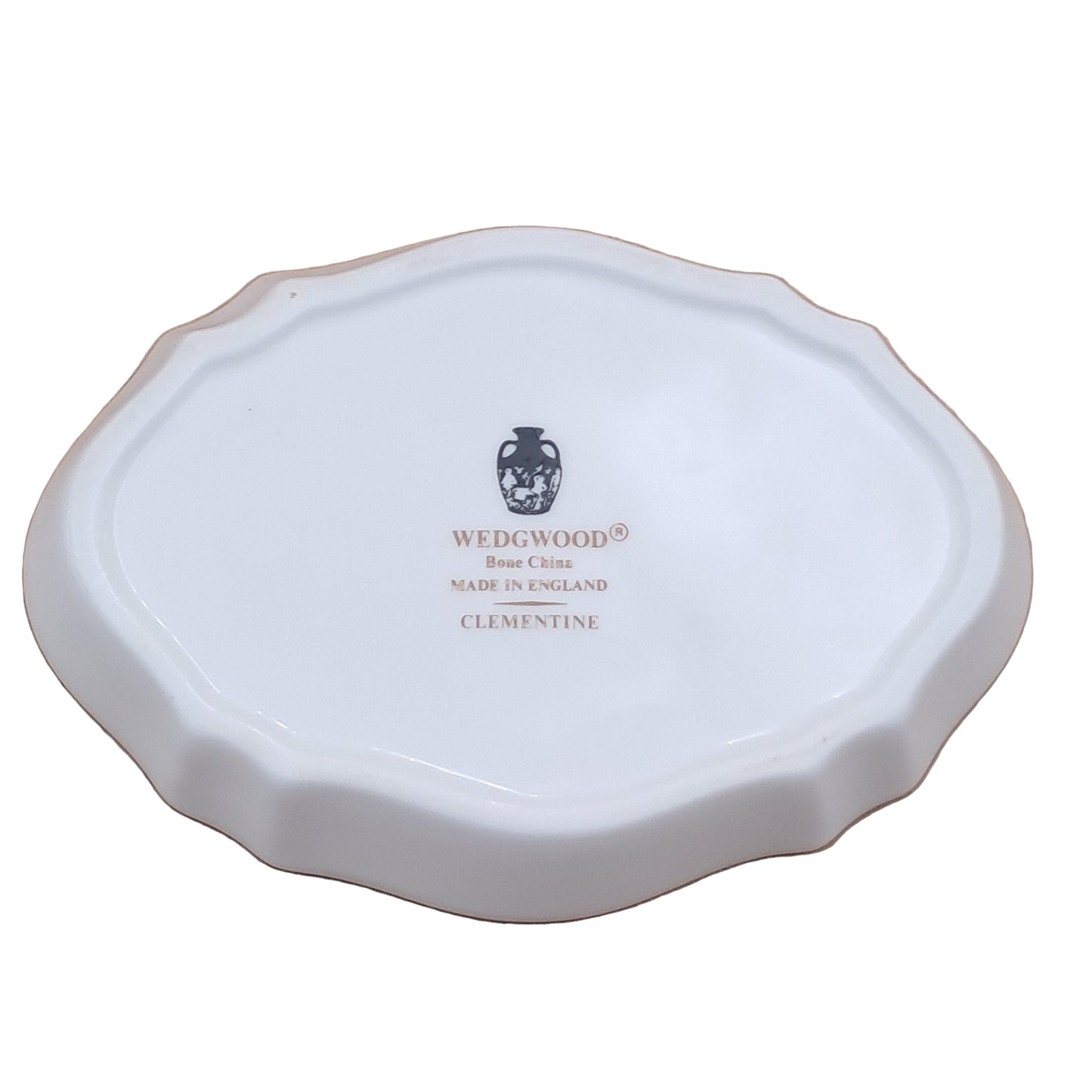 Wedgwood Clementine Trinket dish back stamp