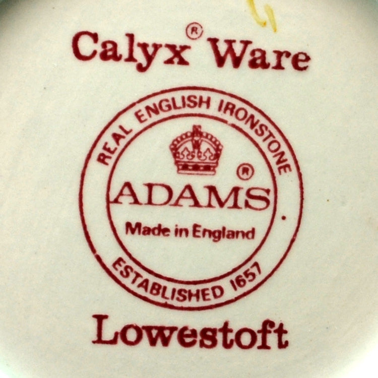 Adams Calyx Wear China Lowestoft Pattern Teapot