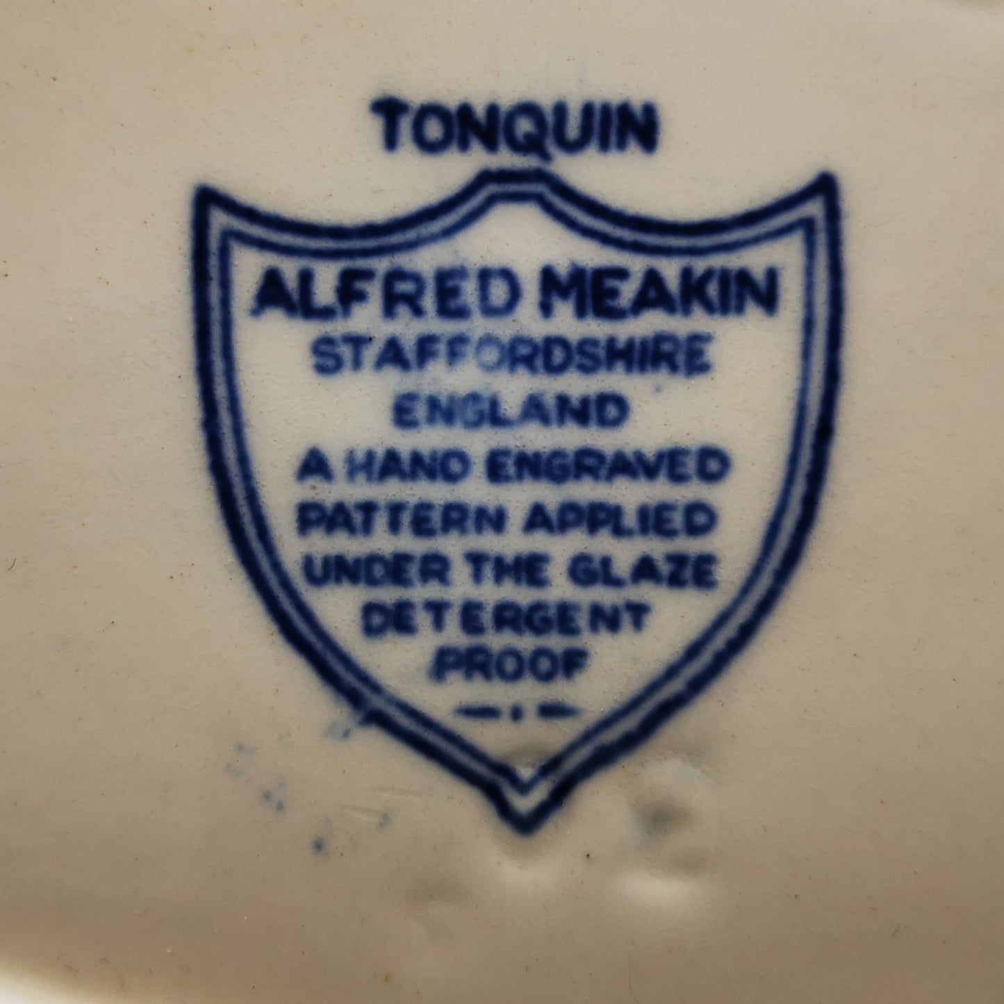 Alfred Meakin Tonquin Blue and White China Pitcher Jug