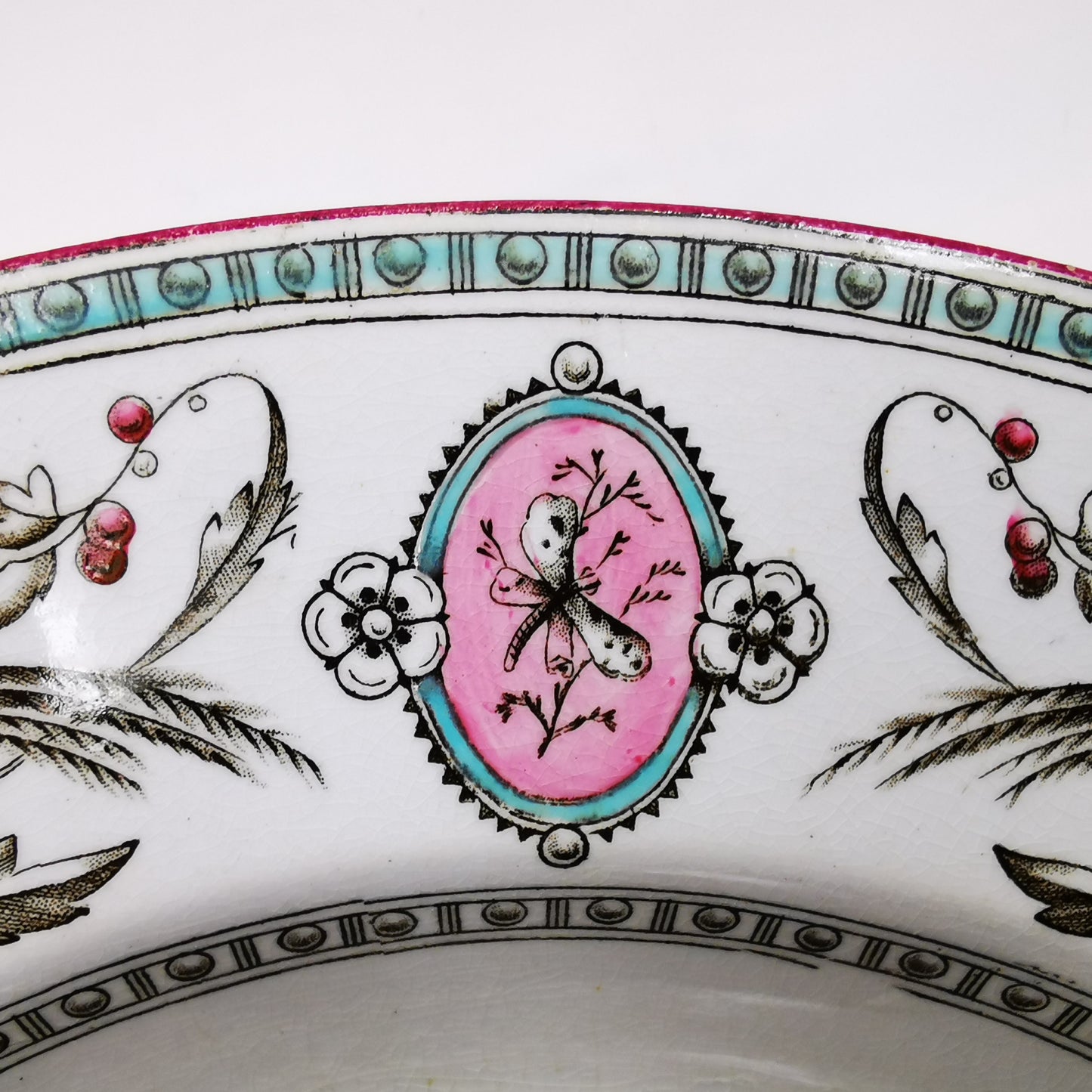 Antique Ridgway Chelsea 6843 China Rimmed 10-3/8th-inch Soup Bowl