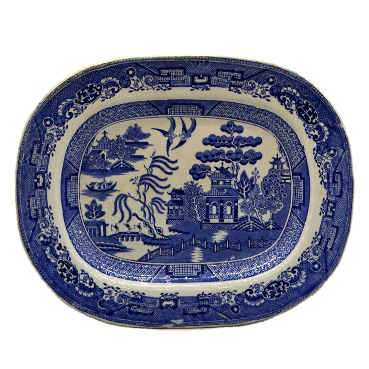 Blue willow outlet platter