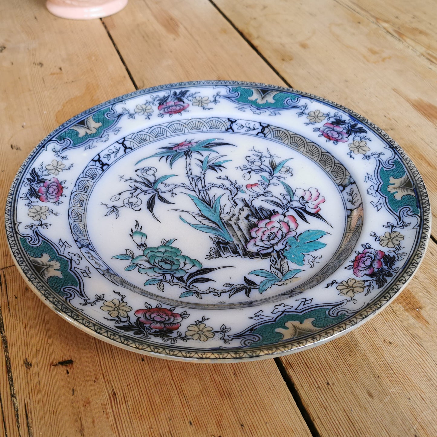 Antique Ellis, Unwin and Mountford Pearlware China Milan 576 Dinner Plate