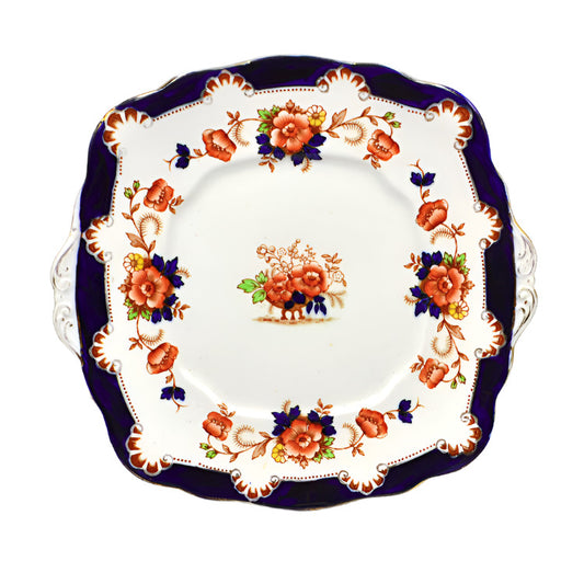 royal albert crown china cake plate