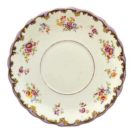 Antique Tuscan Floral China 6999 Cake Plate R H & S L Plant