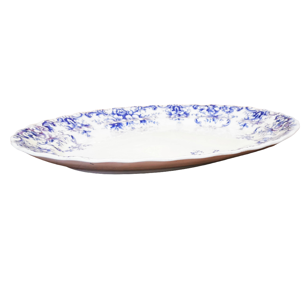 Keeling & Co Antique Kendal Blue & White 17.75-inch Serving Platter