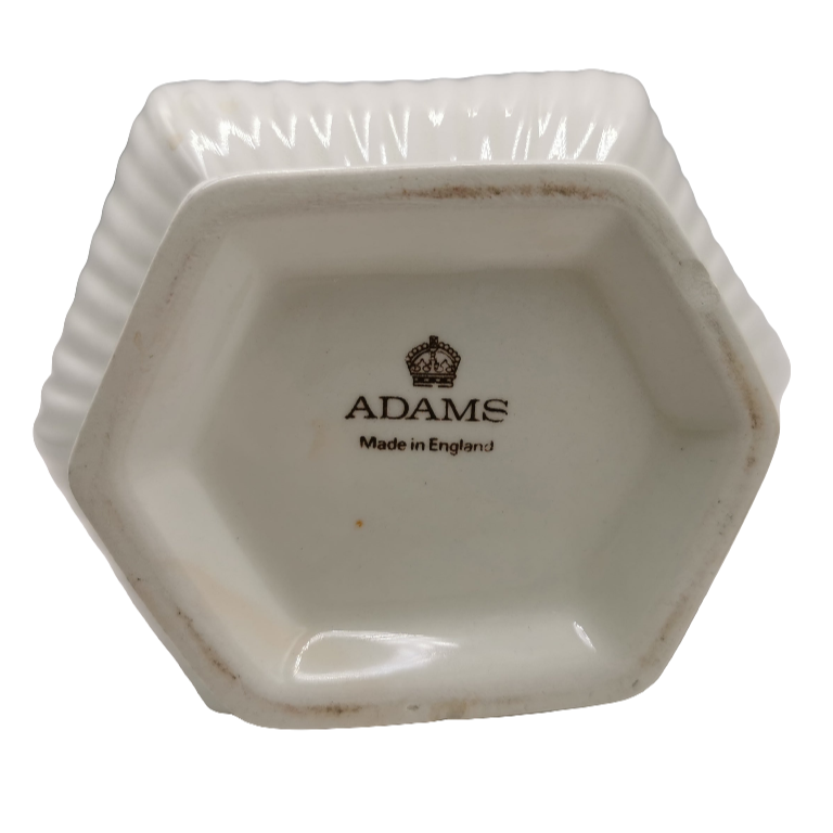 Adams Sharon Brown and White China One-Pint Milk Jug