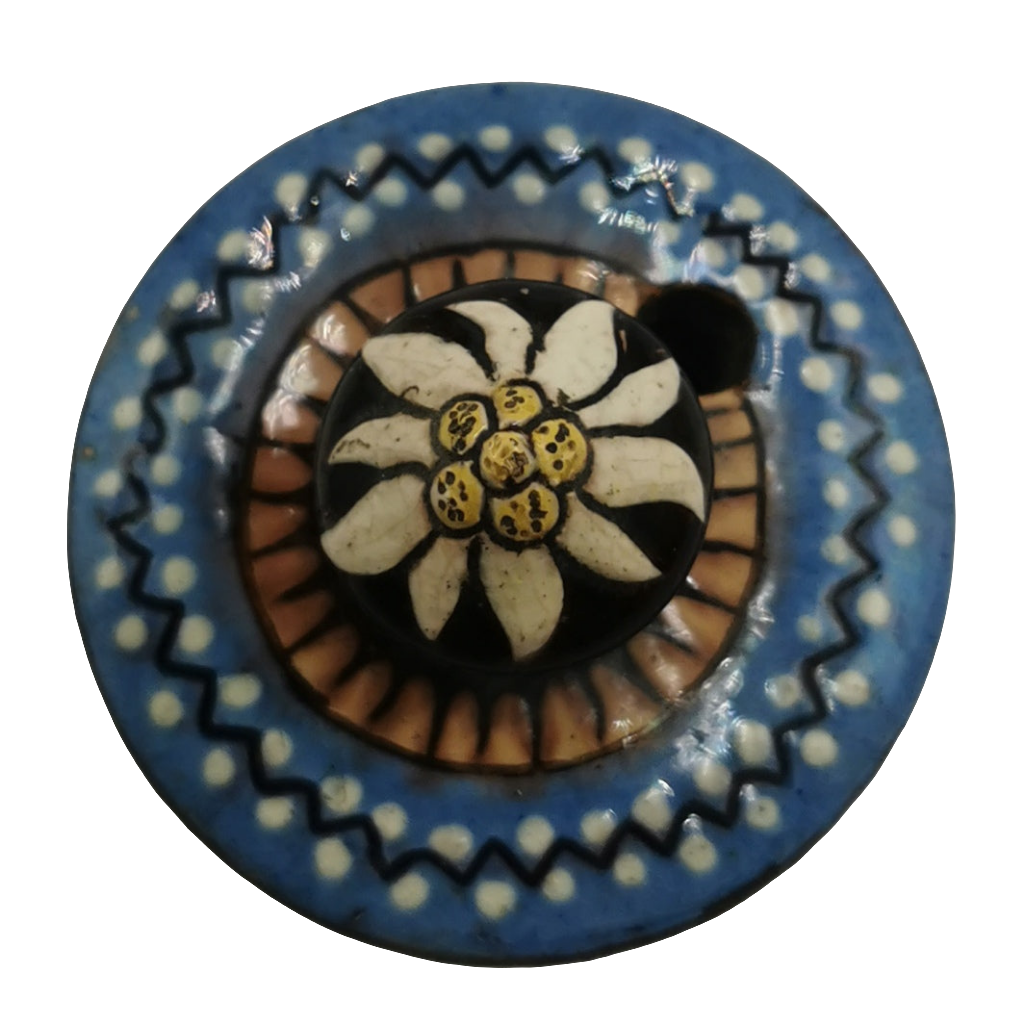 Antique Swiss Majolica Thoune Small Teapot 1880-1900