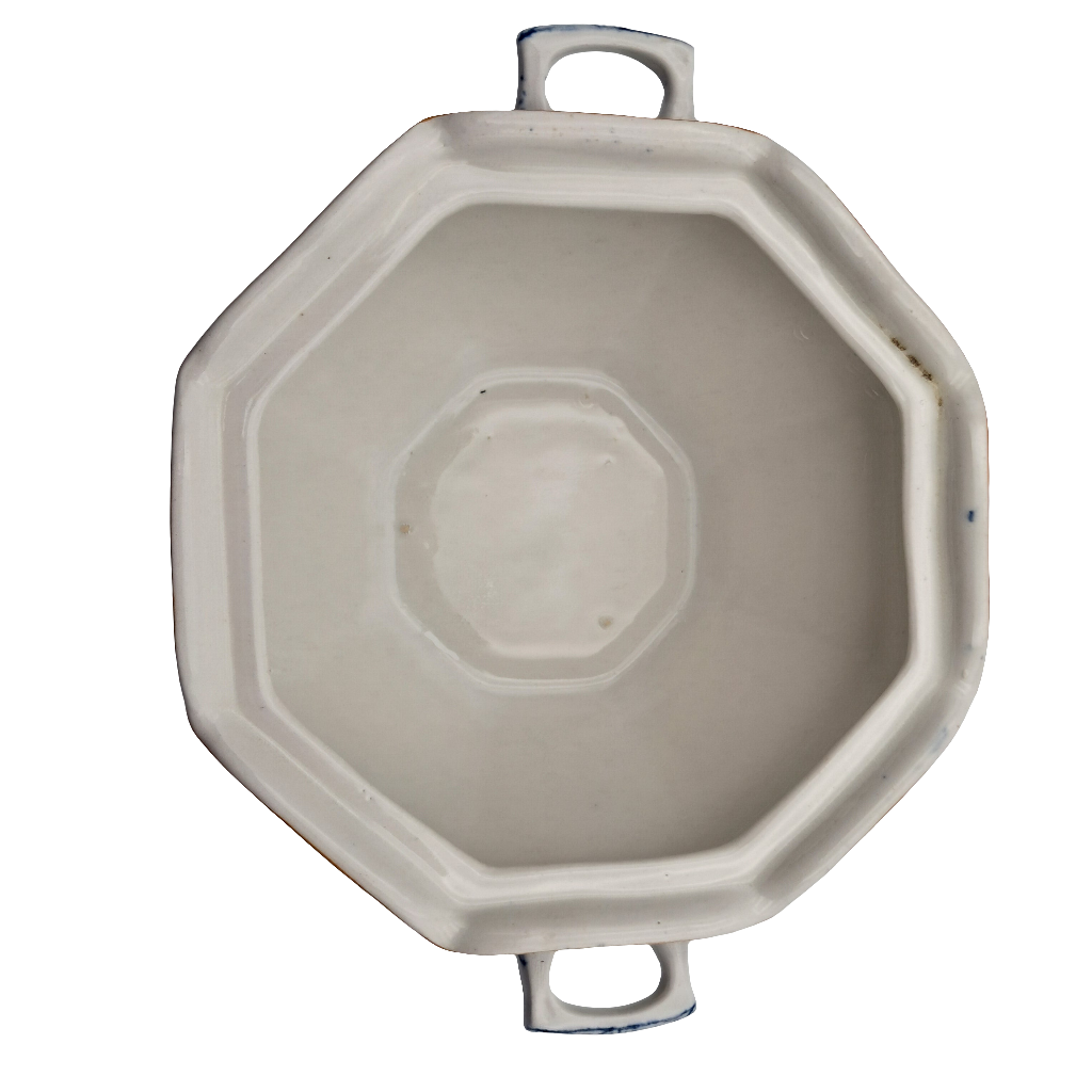 Antique Woods Ware Blue and White Alva Pattern Sauce Tureen