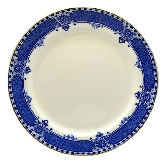 Antique Bourne & Leigh Blue and White Chester China 7.5-inch Side Plate
