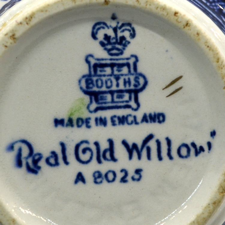 Booths Real Old Willow China 6-1/8th-inch Saucer with 2.5-inch Cup Well