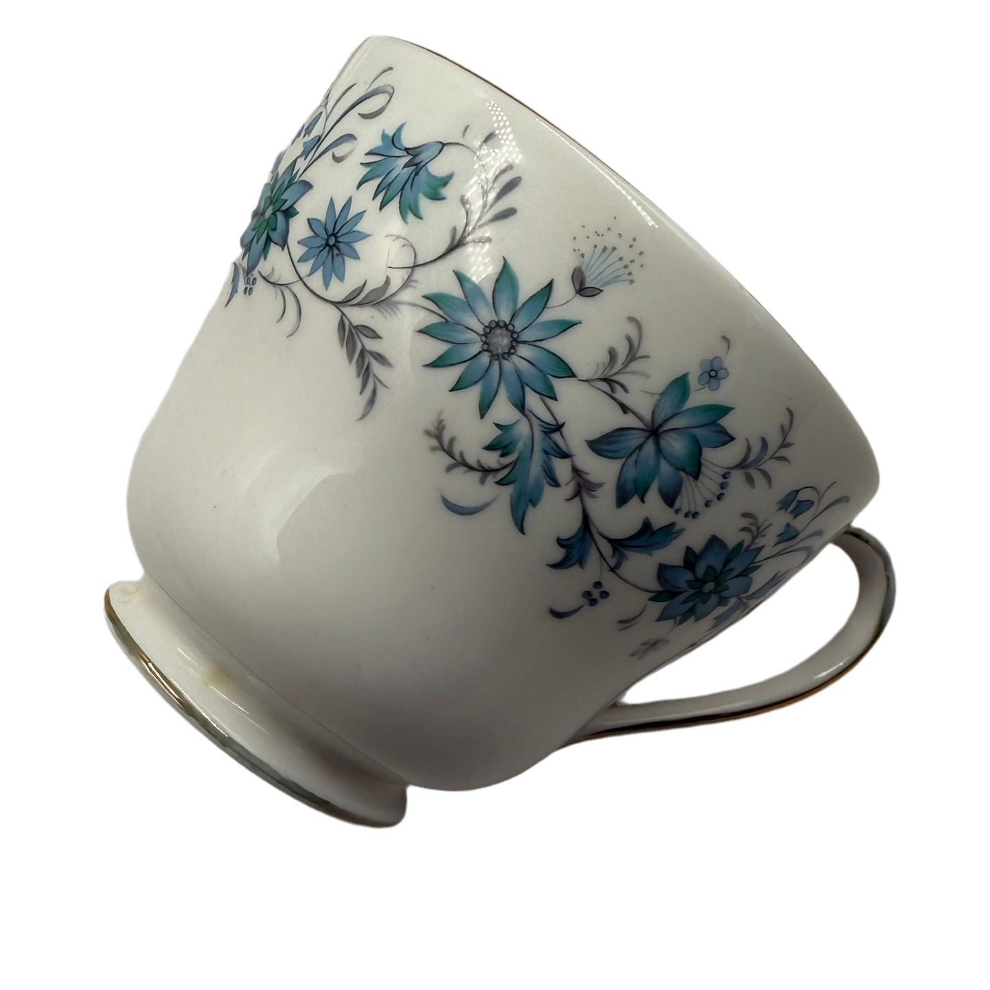Colclough Braganza 8454 China D Shape Large Breakfast Cup and Saucer