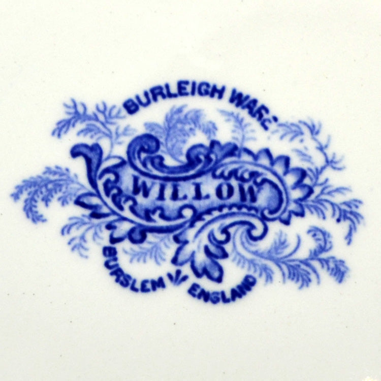 Burgess & Leigh Burleigh Ware Blue and White Willow China Platter