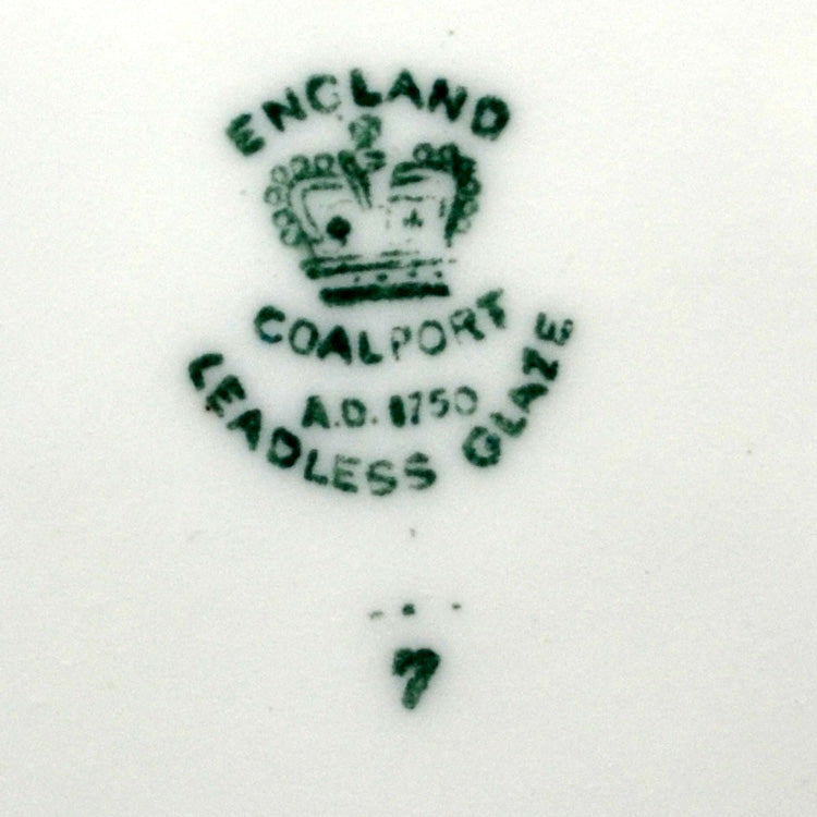 Antique Coalport Blue and White China Temples or Broseley Plate