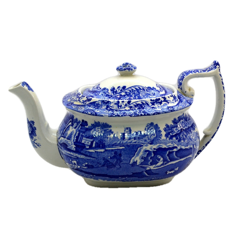 Antique Spode Teapot Antique Spode's Italian Blue Teapot