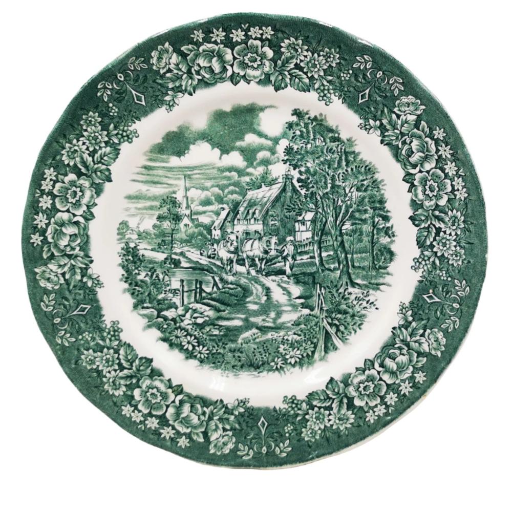 British Anchor Turquoise and White Ironstone China Memory Lane