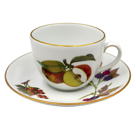 evesham worcester teacup and saucer