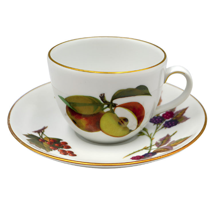 evesham worcester teacup and saucer