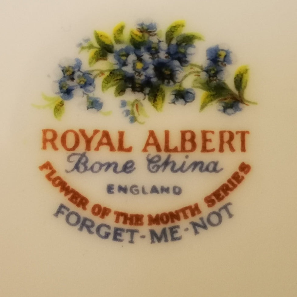 Royal Albert Flowers of the Month Series Floral China Side Plate Forget Me Not July