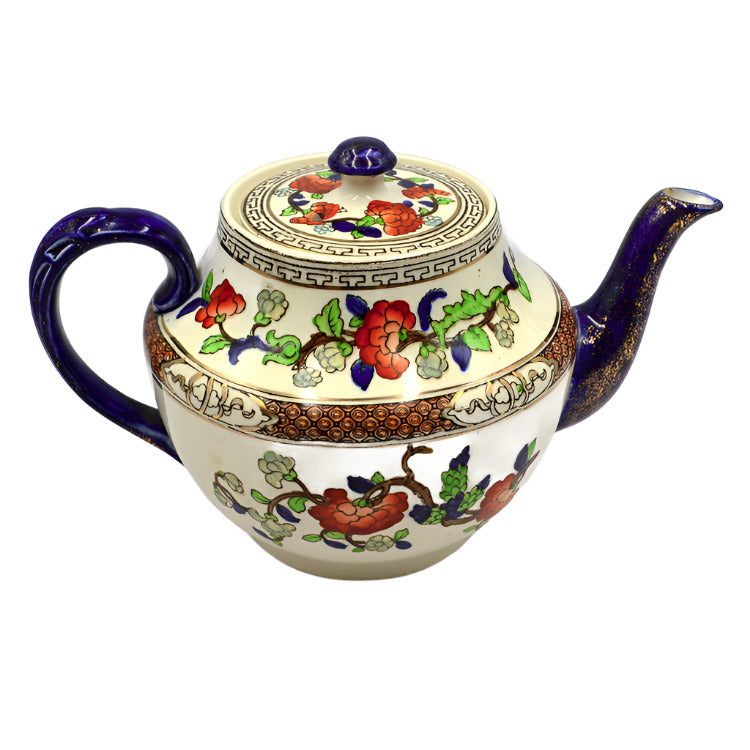 Gibson Sons Antique Floral Windsor Art Ware China Teapot 7313