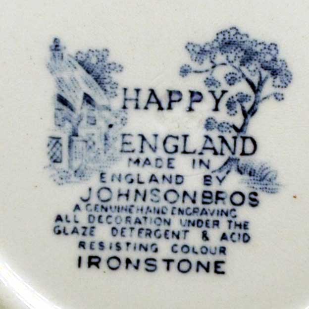 Johnson Brothers china happy England china marks