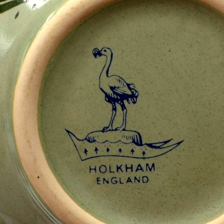 Vintage Holkham Snowdrop Studio Pottery Sugar Bowl