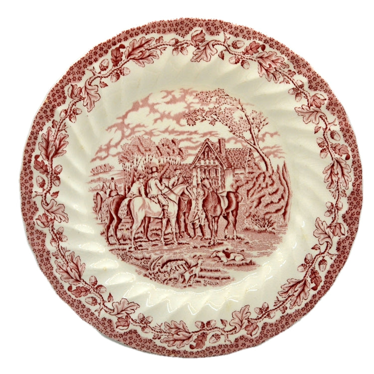 Myotts Country Life Series China Red and White 10.5-inch Dinner plate