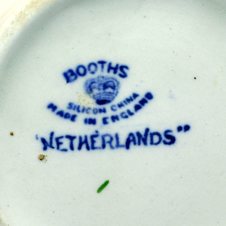 Large Antique Booths China Netherlands Oval Platter