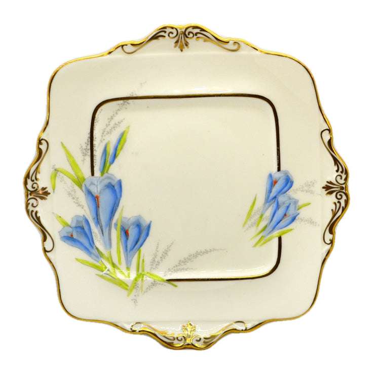 Antique Paragon China Crocus 220255 Cake Plate from the Royal range 1930