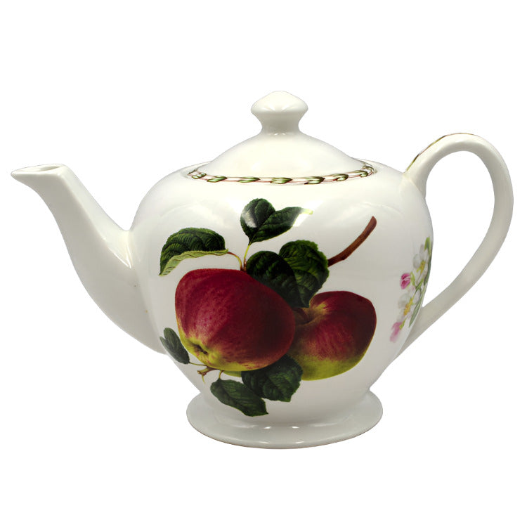 RHS Queens China Hookers Fruit Large Teapot Vintage Farmhouse Antiques