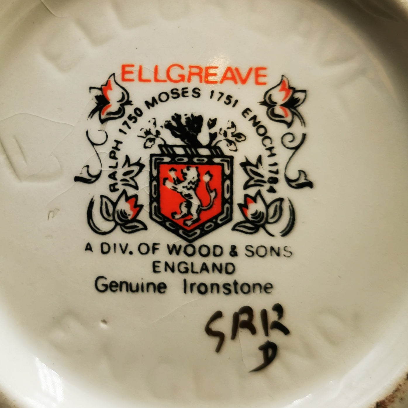 Ellgreave Wood & Sons Staffordshire Vintage Fig & Fruit China Teapot