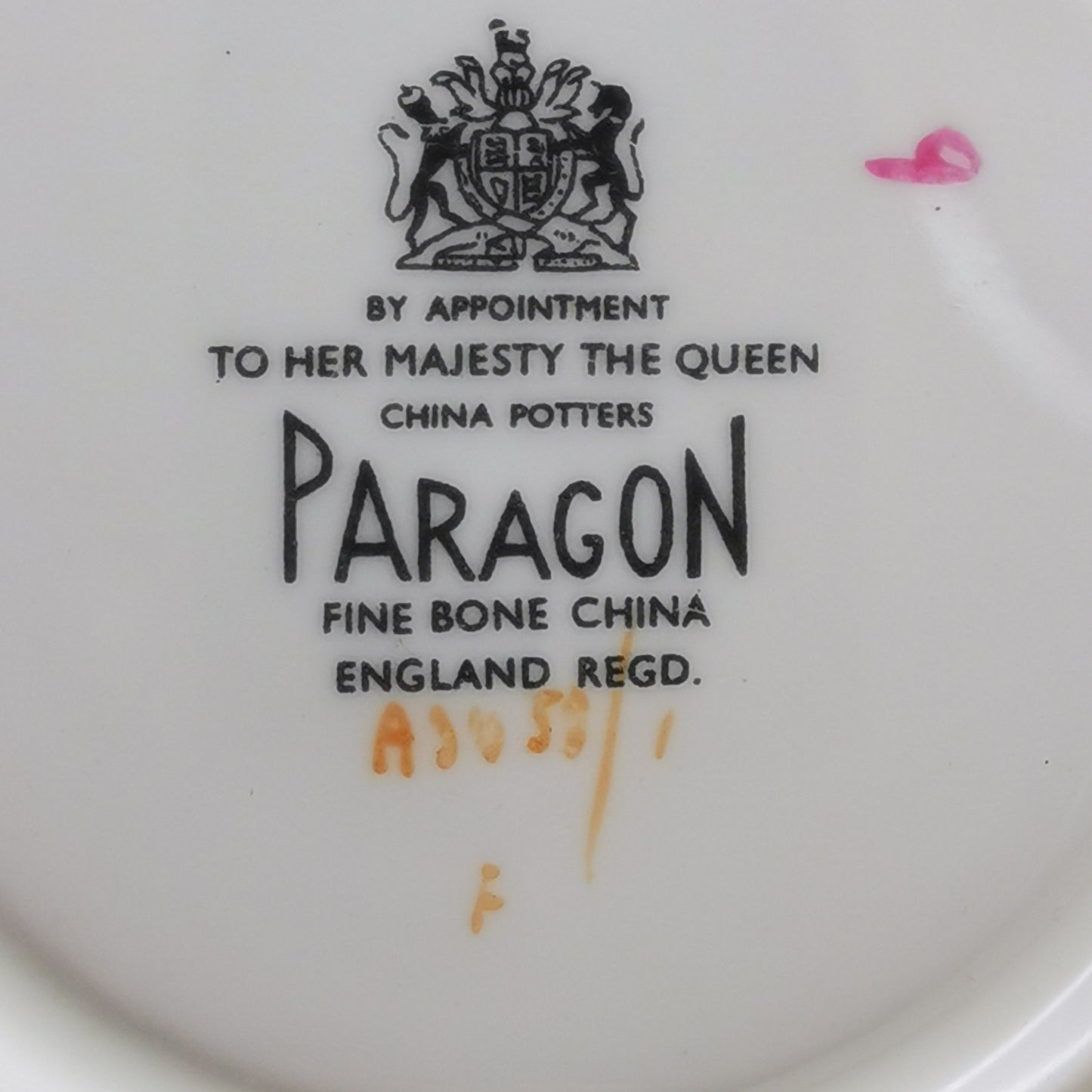 Vintage Paragon Cabbage Rose Floral China Teacup and Saucer