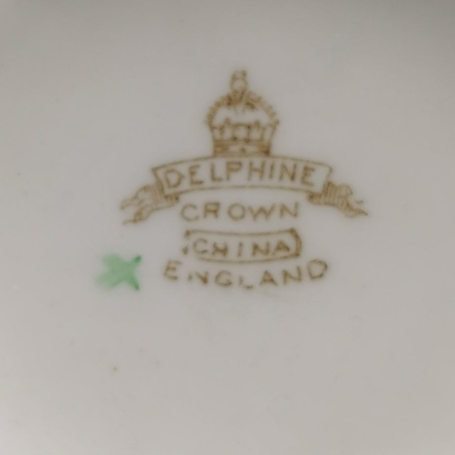 J H Middleton & Co Rare Antique Turquoise 416 Delphine Crown China Milk/Cream Jug