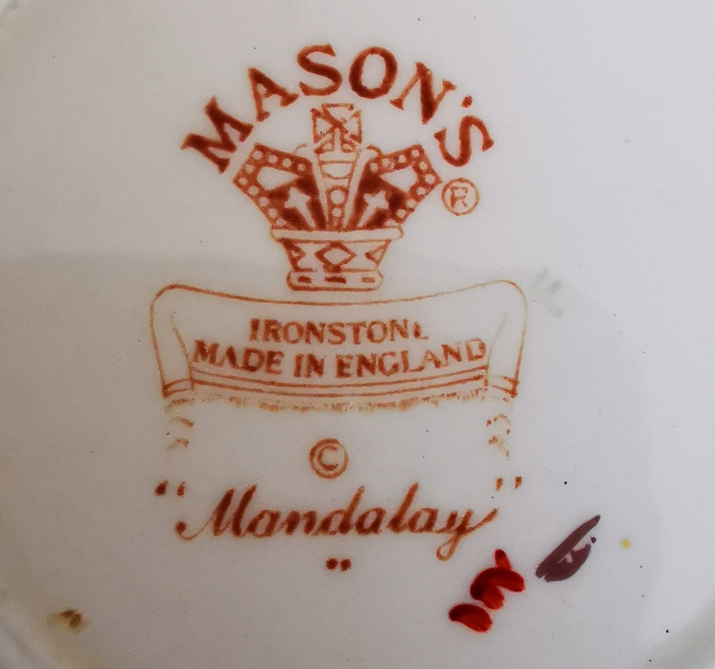 Masons Mandalay blue Ironstone China Breakfast Cup and Saucer
