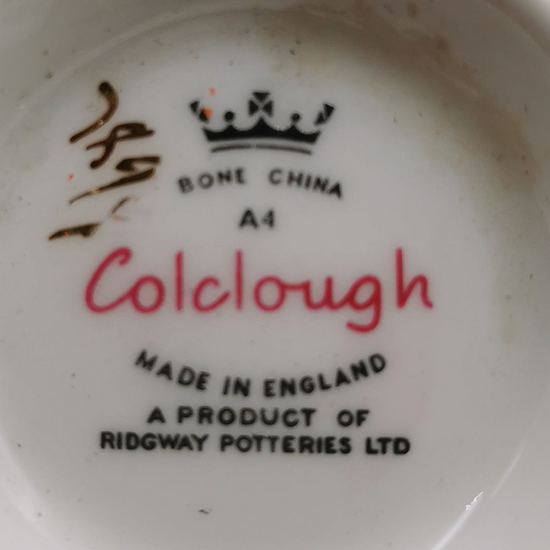 Colclough Ridgway Pink Ground China Tea Cup Saucer and Side Plate 7899