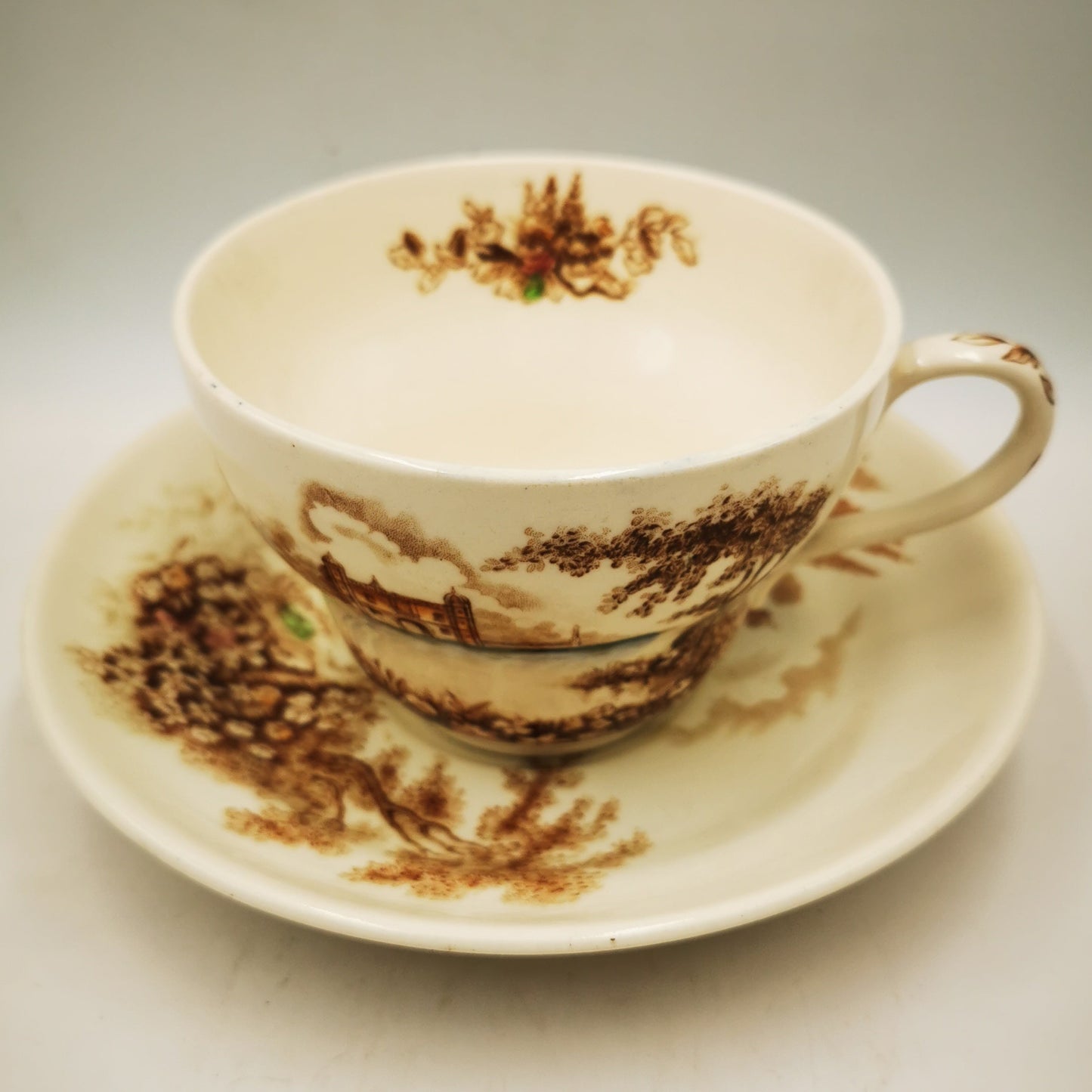 Johnson Brothers Castle on the Lake China Breakfast Cup and Saucer