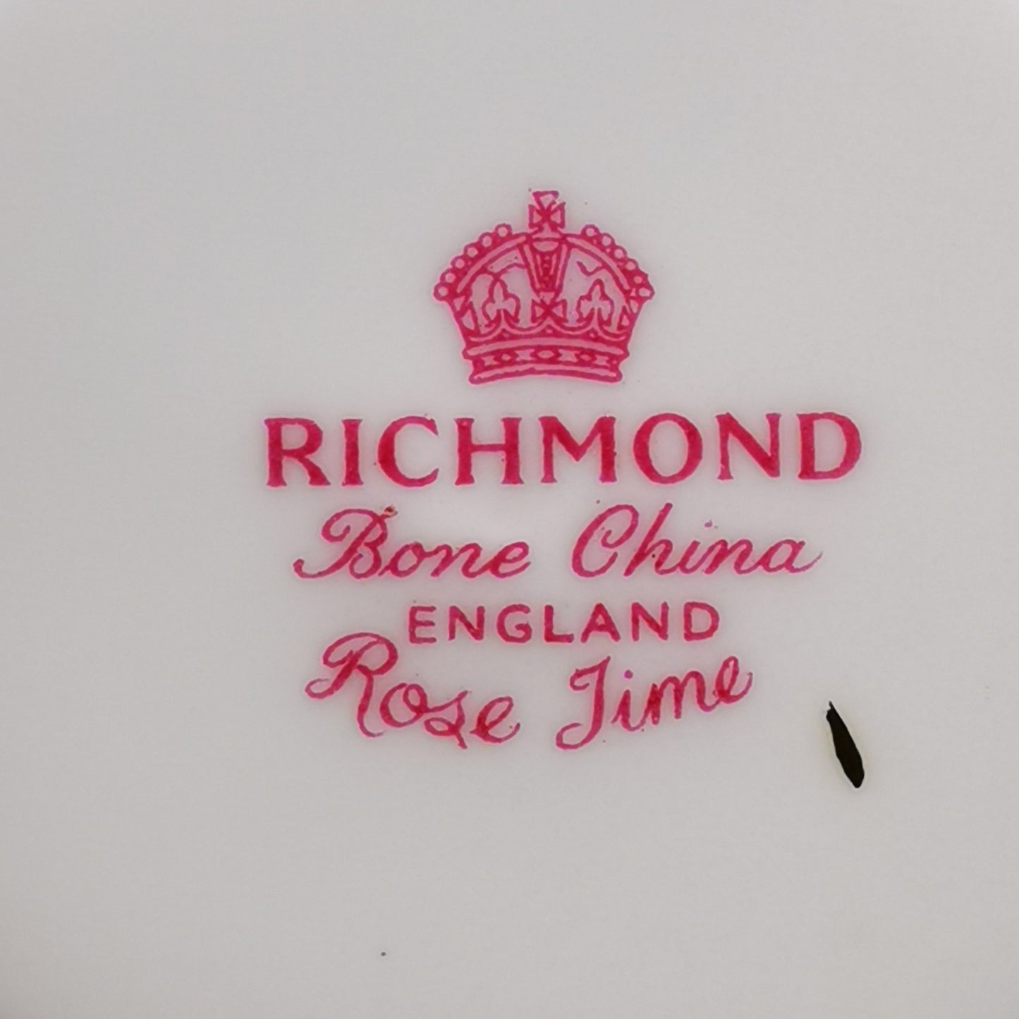 Richmond China Rose Time Demitasse Coffee Cup and Saucer