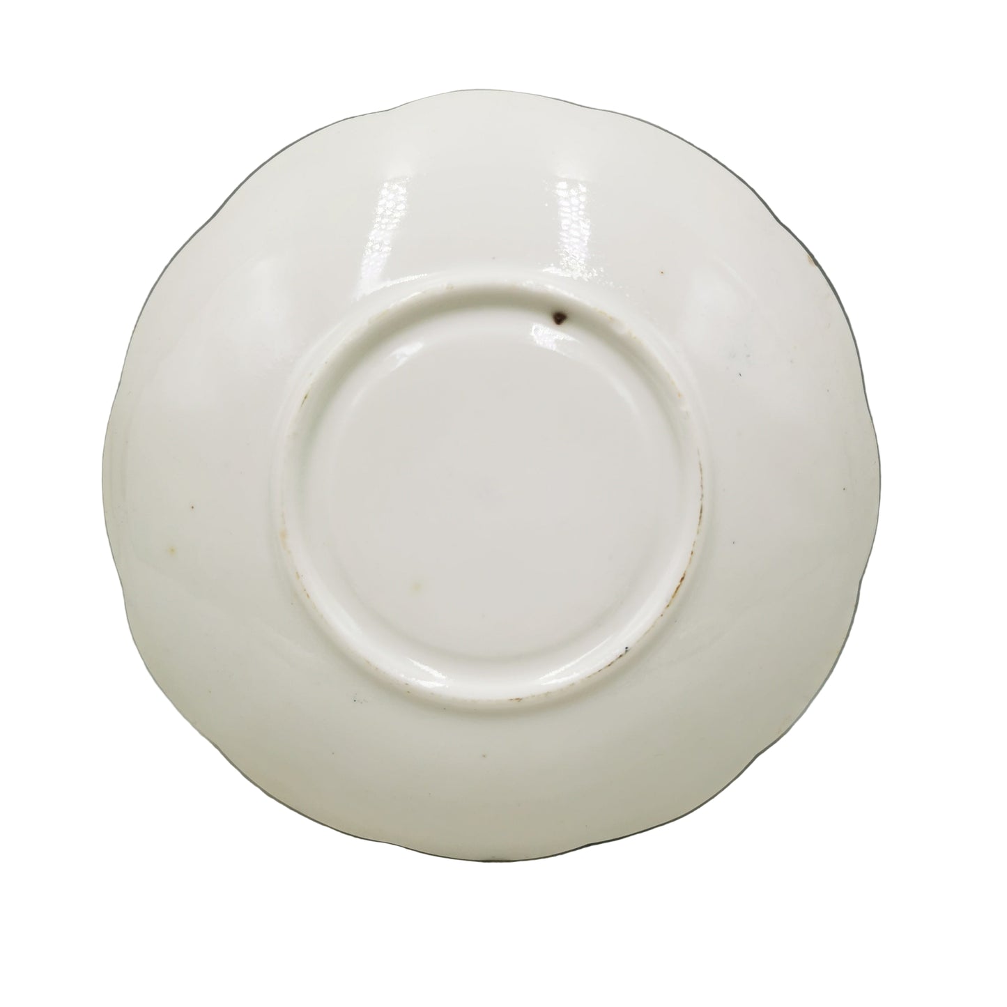 Antique Porcelain China 9250 Turquoise Blue and White Saucer