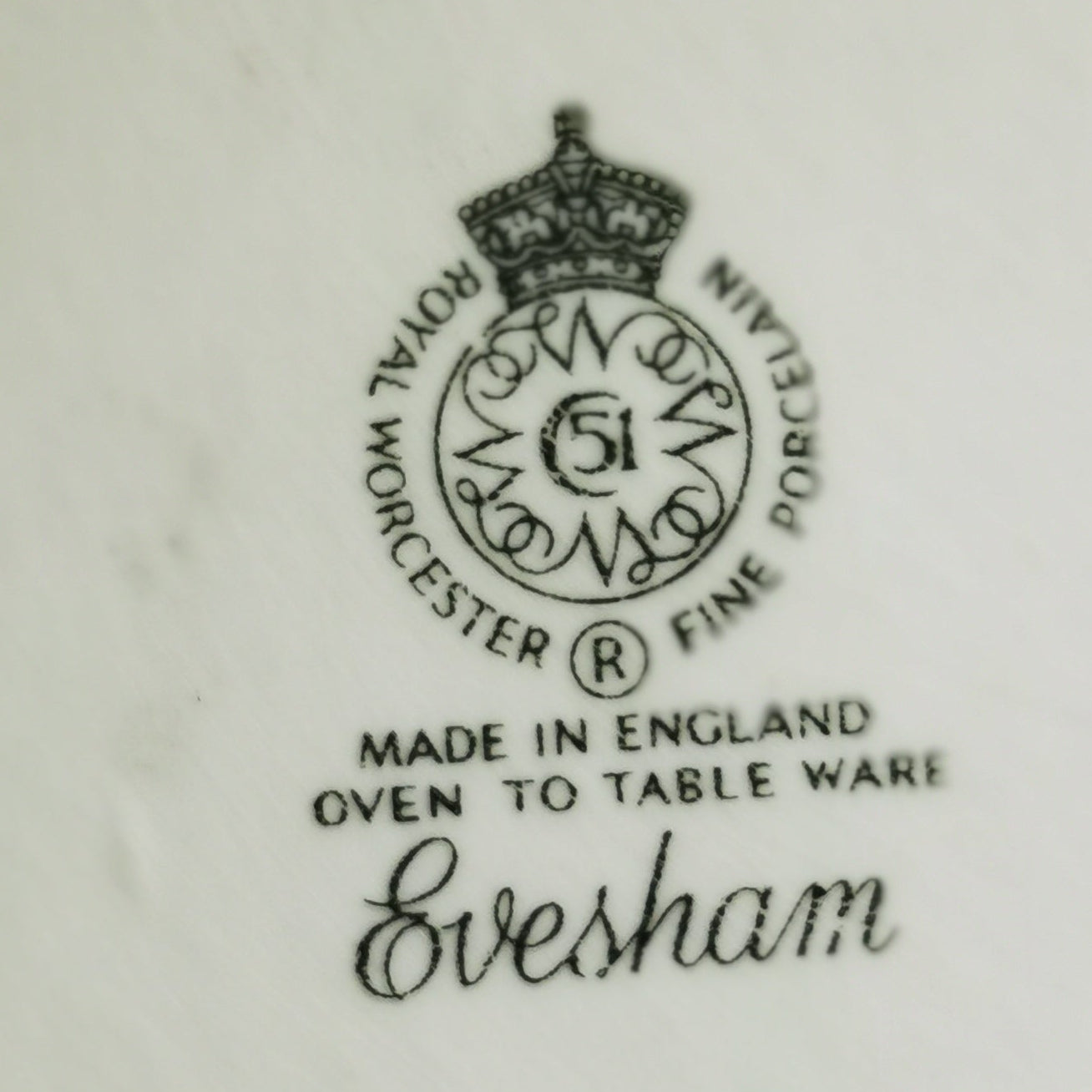 Royal Worcester China Evesham Gold Mini Flan Dish