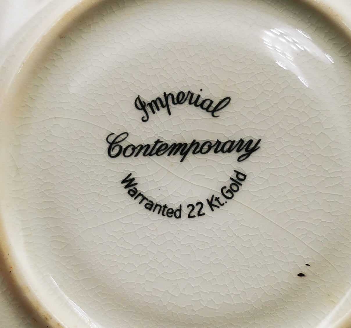 Imperial Contemporary China Pink Rose Teacup and Saucer