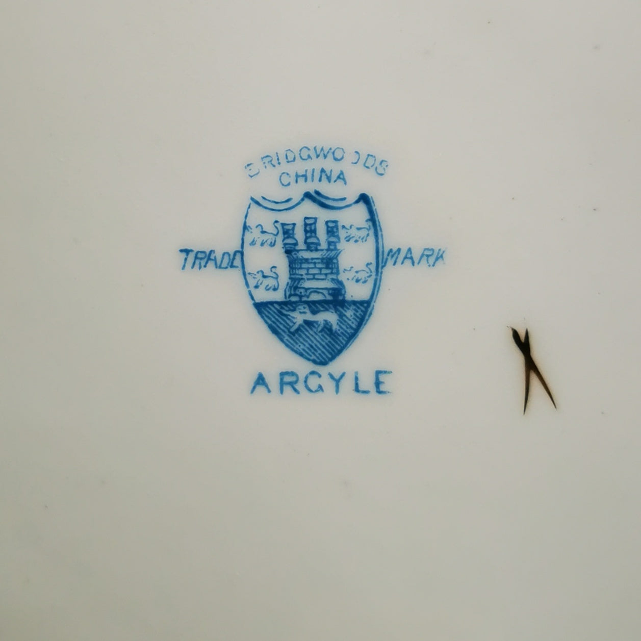 Antique Bridgwoods China Argyle Cake Plate